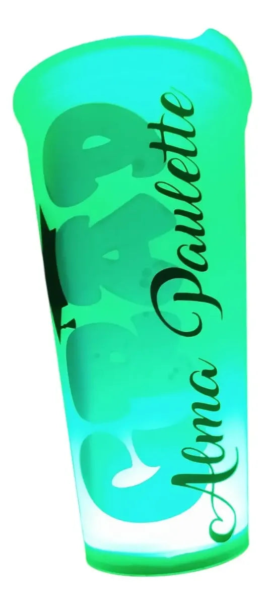 10pz vaso personalizado con luz led